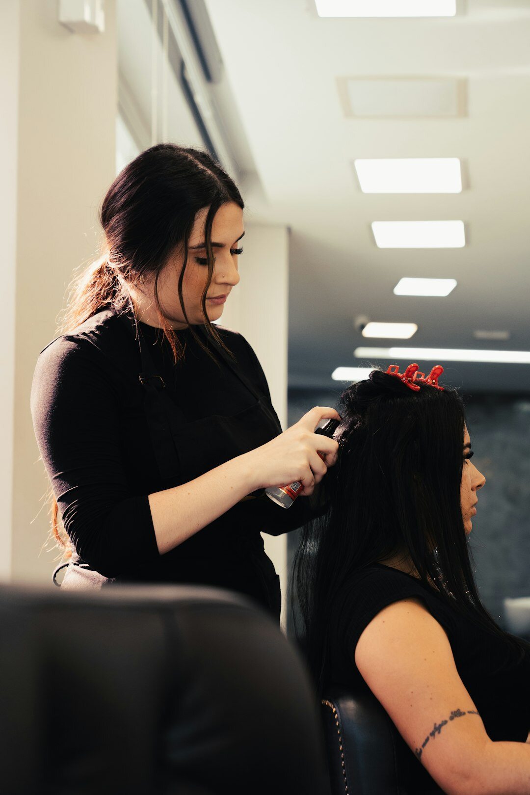 hair salon haircut session